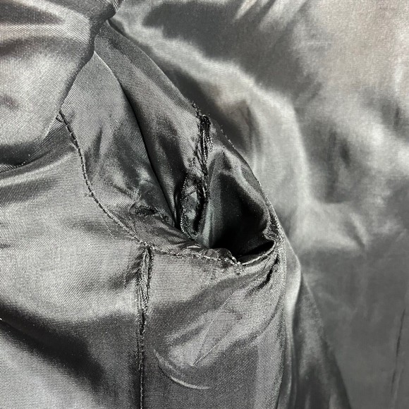 Kristen Blake Lambswool Shell Black Medium Length Button Coat Women’s Size 6 - Picture 6 of 9